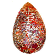 Natural 30.10cts dinosaur bone fossilized 32.5x19 mm pear loose gemstone s23936