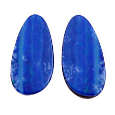 Natural 3.15cts doublet opal australian blue 12x6 mm loose pair gemstone s30220
