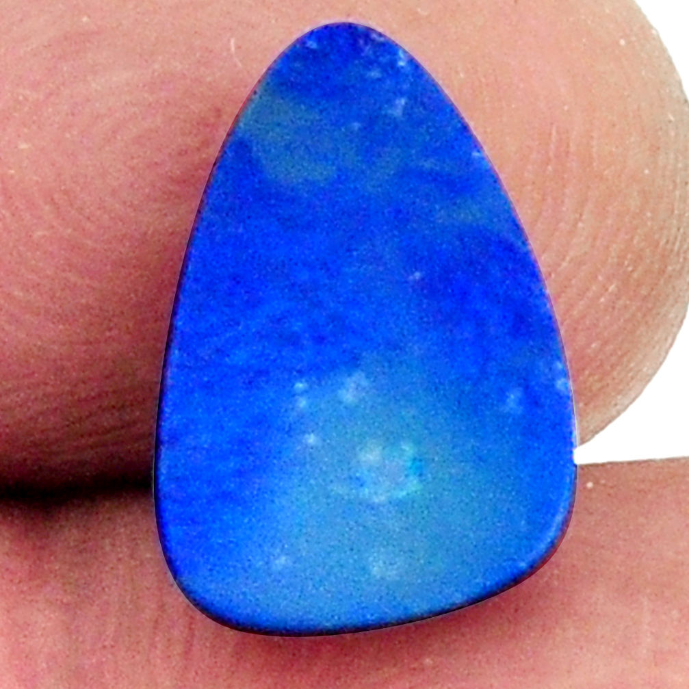 Natural 4.45cts doublet opal australian blue 13.5x9 mm loose gemstone s16749