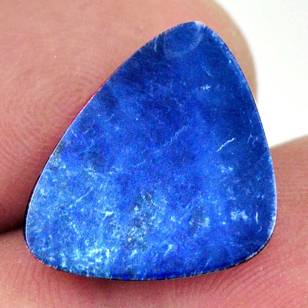Natural 5.15cts doublet opal australian blue 18x14mm fancy loose gemstone s16770