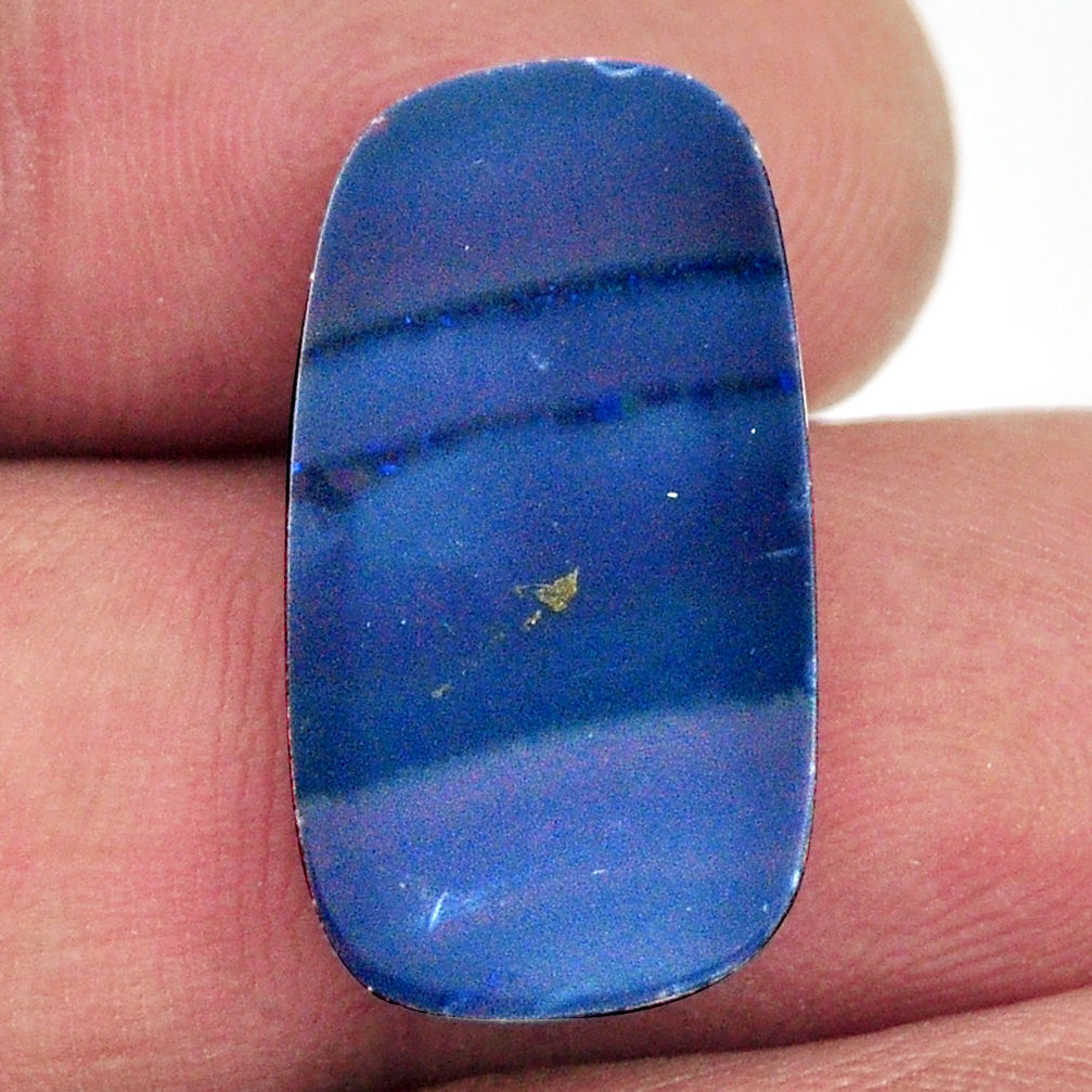 Natural 6.30cts doublet opal australian blue 22x11.5 mm loose gemstone s16777
