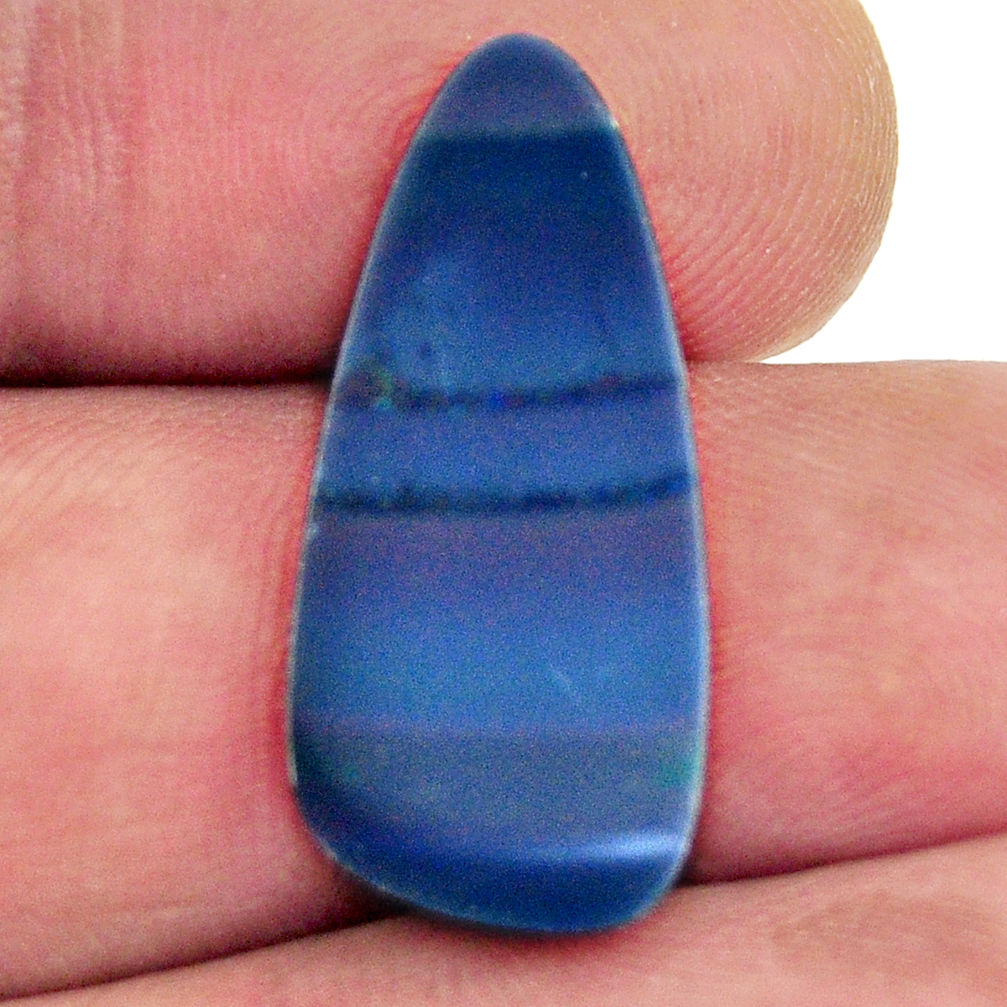 Natural 6.35cts doublet opal australian blue 25x11mm fancy loose gemstone s16780