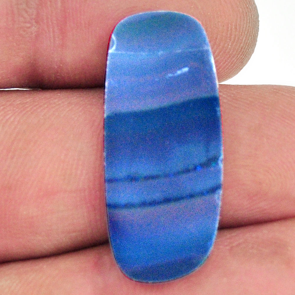Natural 8.35cts doublet opal australian blue 28x12 mm loose gemstone s16737