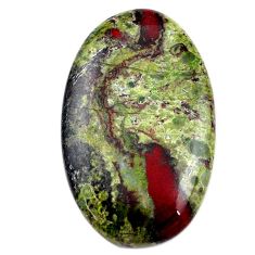 Natural 57.40cts dragon stone green cabochon 40x25 mm oval loose gemstone s25632
