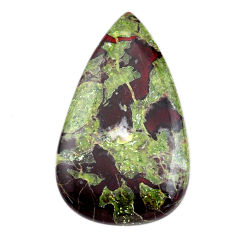 Natural 52.40cts dragon stone green cabochon 43x25 mm pear loose gemstone s25638