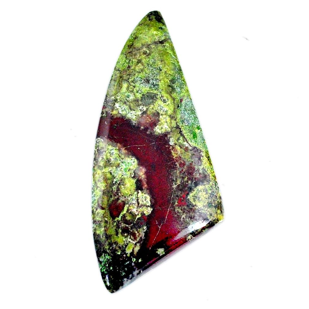 Natural 45.15cts dragon stone green cabochon 52x22 mm loose gemstone s21167
