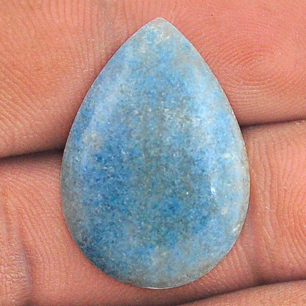Natural 20.05cts dumortierite blue cabochon 26x18 mm pear loose gemstone s25719