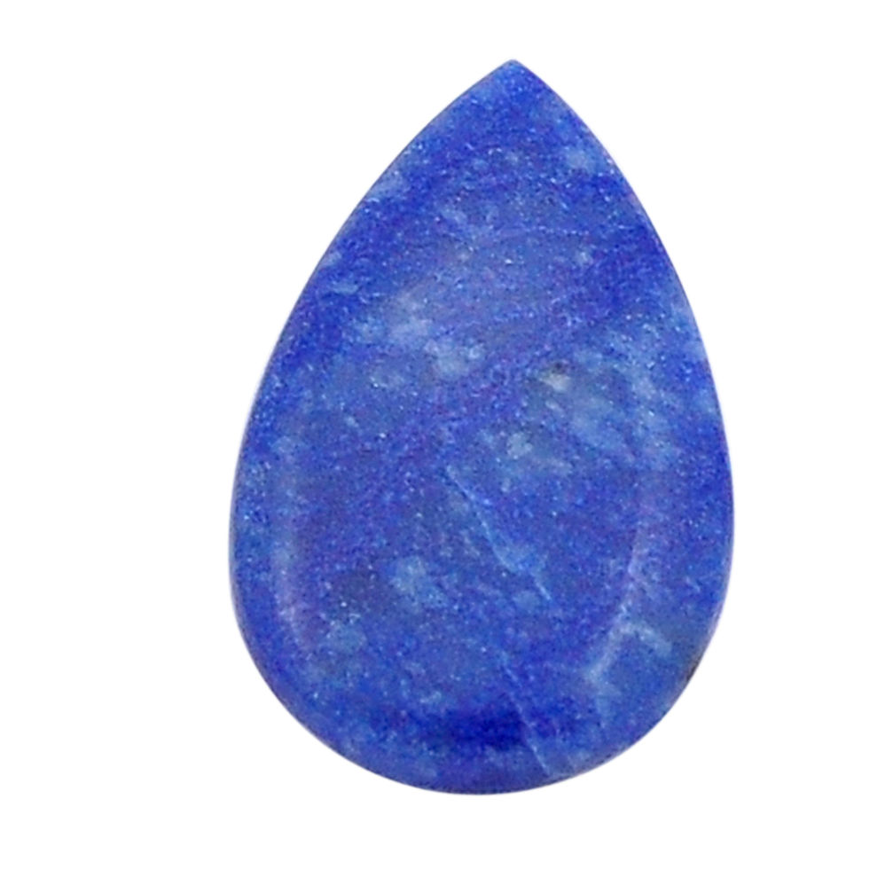 Natural 14.15cts dumortierite blue cabochon 29x17.5mm pear loose gemstone s29896