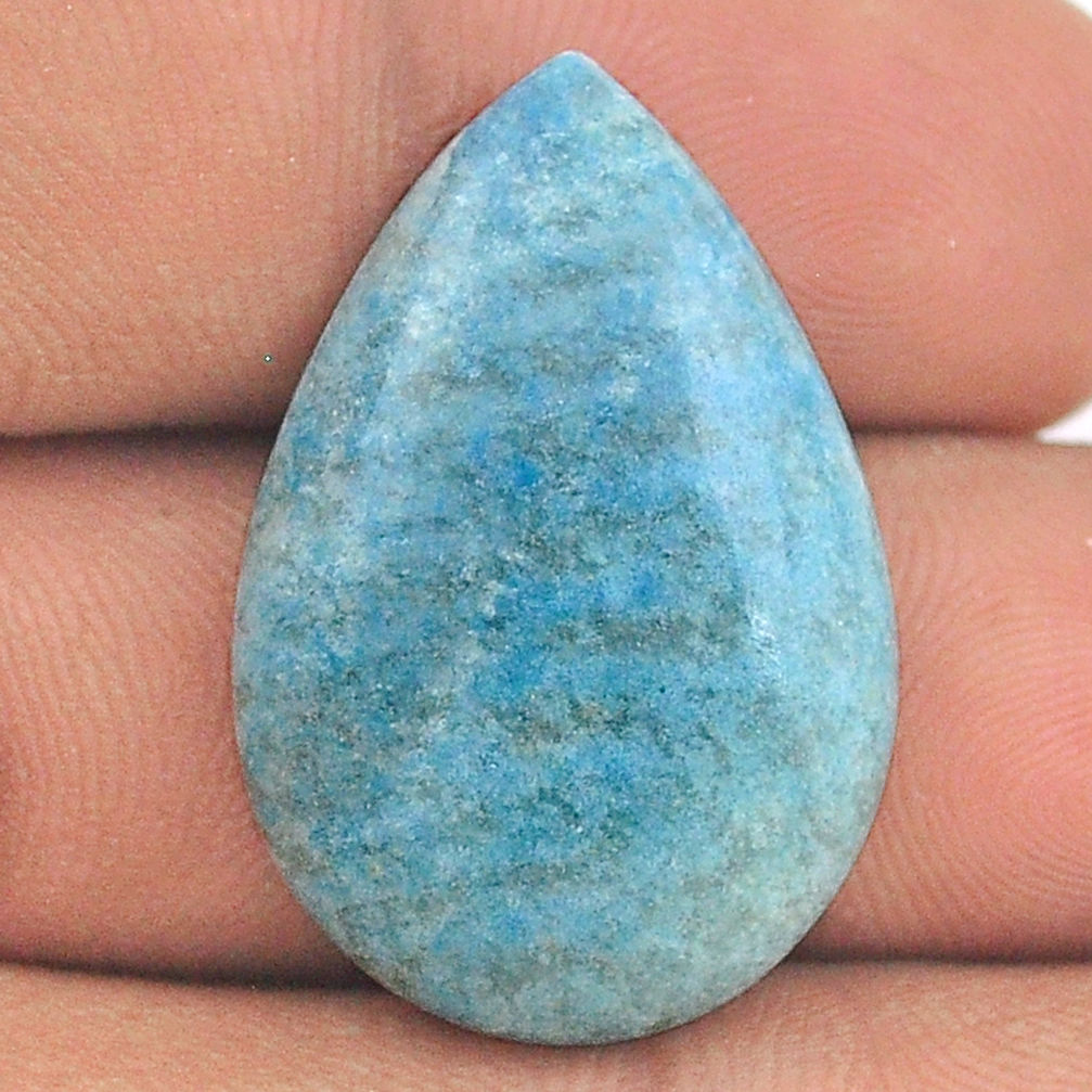 Natural 24.05cts dumortierite blue cabochon 29x19 mm pear loose gemstone s25707