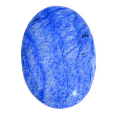 Natural 28.45cts dumortierite blue cabochon 35x23 mm oval loose gemstone s29582