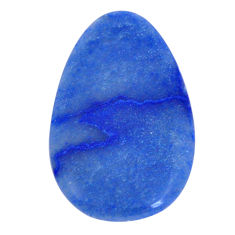 Natural 31.20cts dumortierite blue cabochon 43x26 mm pear loose gemstone s29598