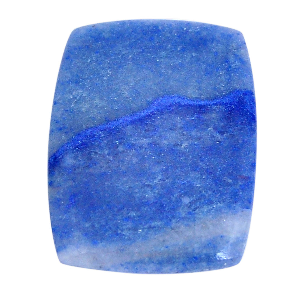 Natural 27.35cts dumortierite cabochon 32.5x24 mm octagan loose gemstone s29591