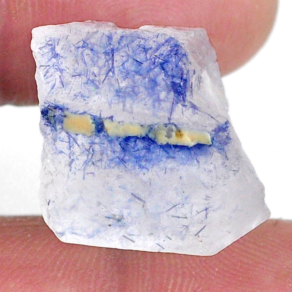 Natural 31.20cts dumortierite rough blue rough 17x17 mm loose gemstone s20022