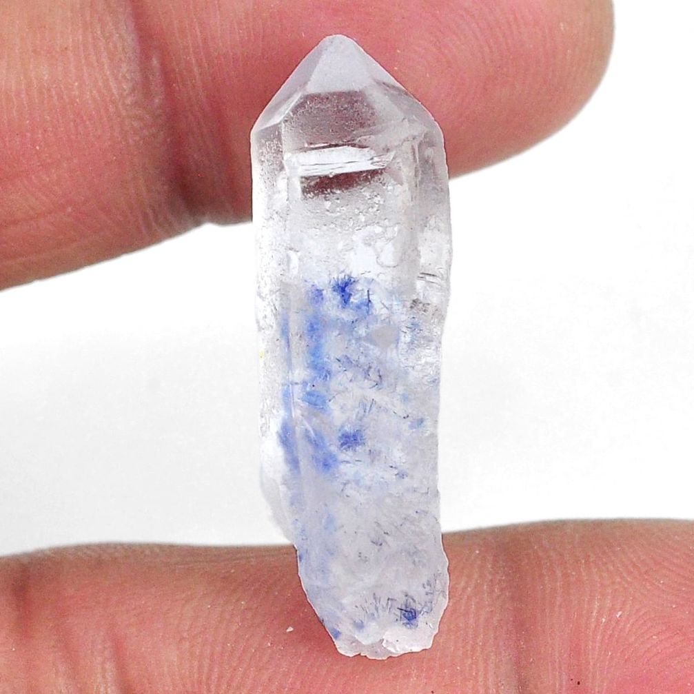 Natural 21.25cts dumortierite rough blue rough 31.5x10 mm loose gemstone s20040