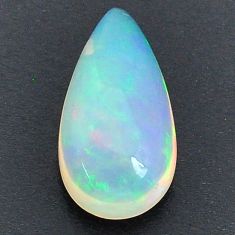 Natural 2.80cts ethiopian opal cabochon 18x8.5 mm pear loose gemstone s28028