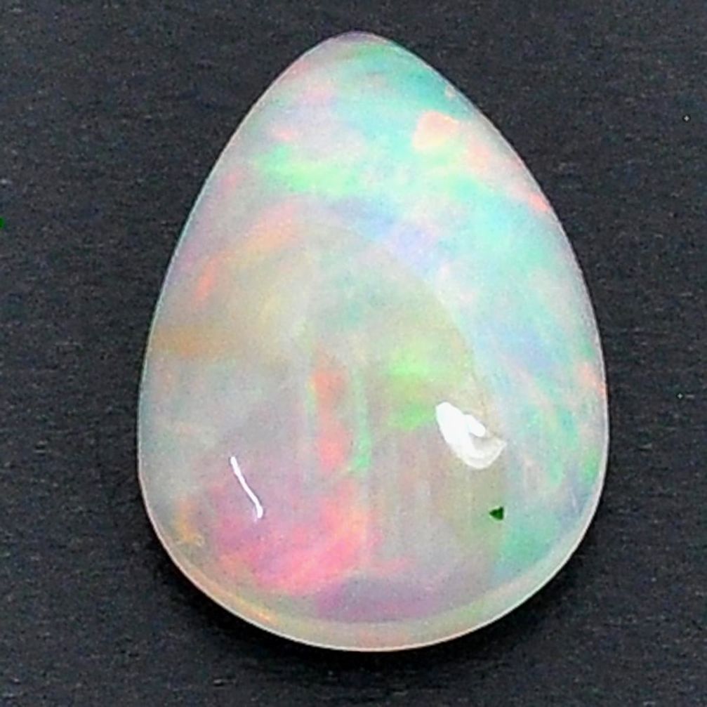 Natural 2.55cts ethiopian opal multicolor cabochon 13x9 mm loose gemstone s28055