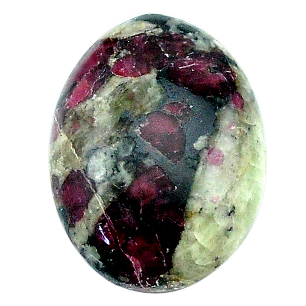 Natural 17.40cts eudialyte pink cabochon 21x15 mm oval loose gemstone s22903