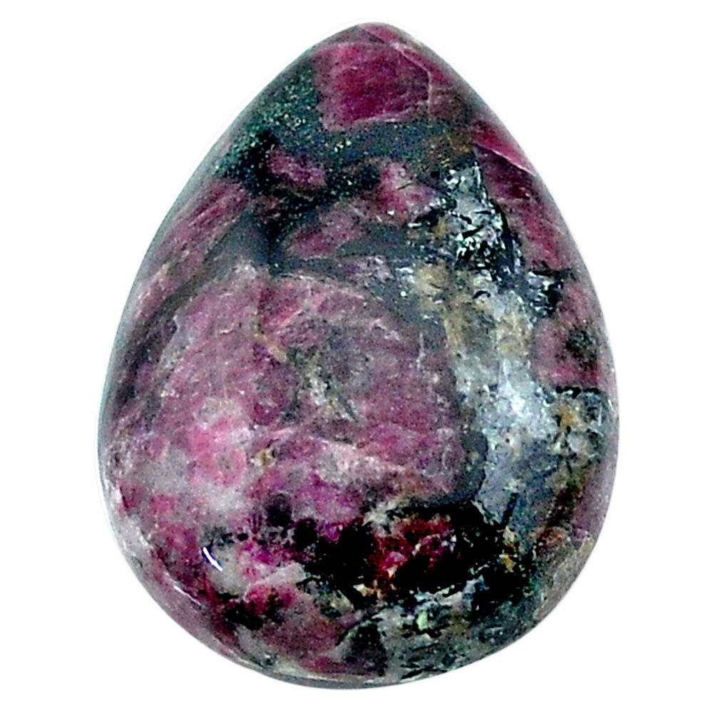 Natural 16.30cts eudialyte pink cabochon 21x15 mm pear loose gemstone s22908