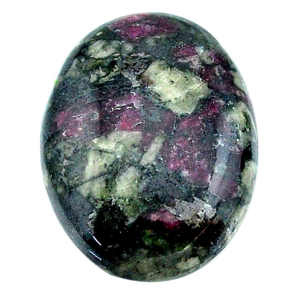 Natural 19.45cts eudialyte pink cabochon 24x17.5 mm oval loose gemstone s22902