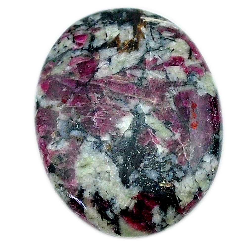 Natural 16.30cts eudialyte pink cabochon 25x18.5 mm oval loose gemstone s22901