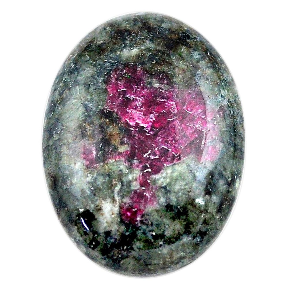 Natural 24.15cts eudialyte pink cabochon 26x18.5 mm oval loose gemstone s23619