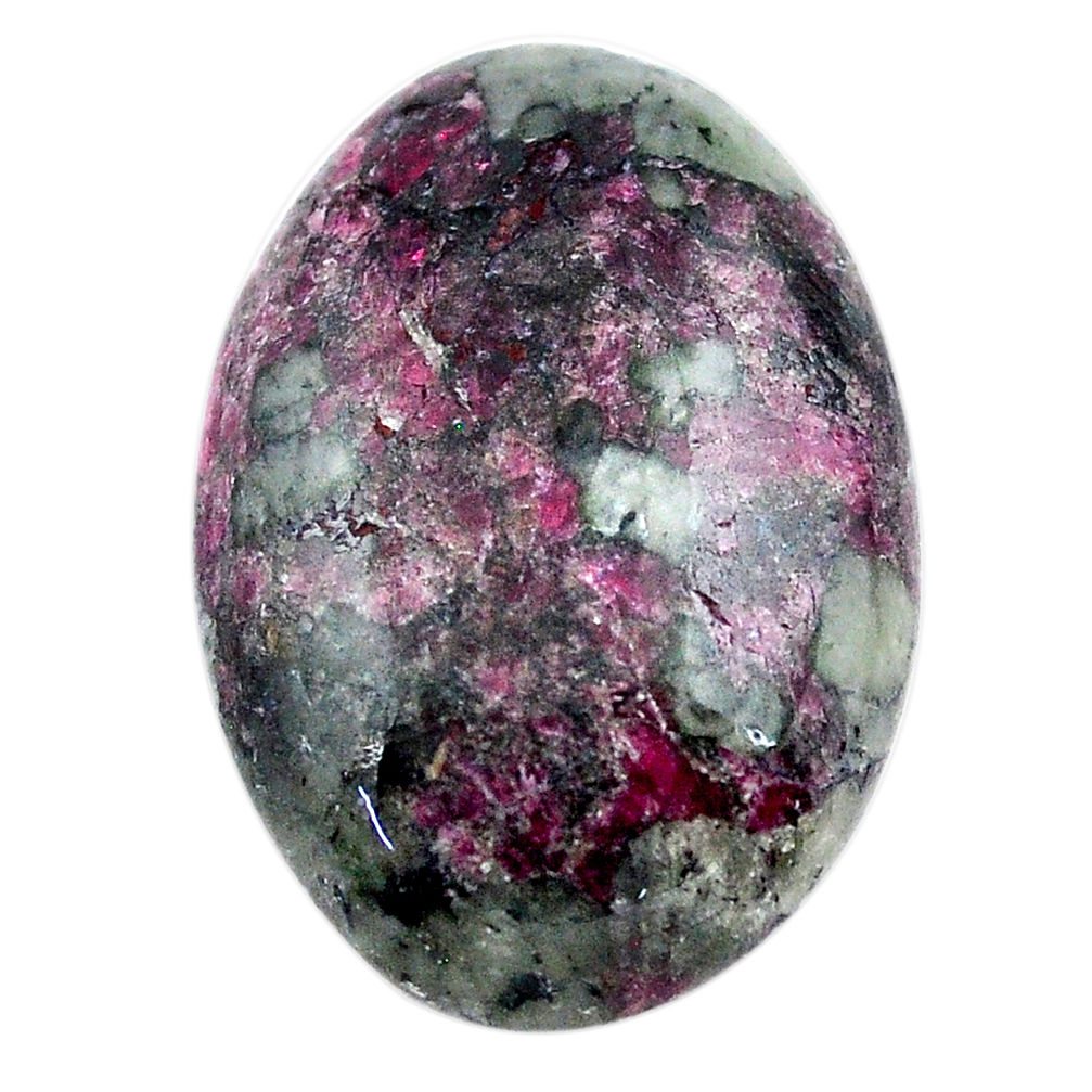 Natural 30.15cts eudialyte pink cabochon 28x19 mm oval loose gemstone s23610