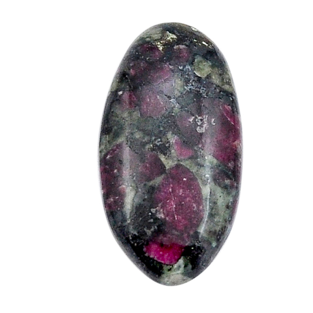 Natural 20.15cts eudialyte pink cabochon 31x16 mm oval loose gemstone s29876