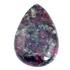 Natural 22.95cts eudialyte pink cabochon 31x19 mm pear loose gemstone s28473