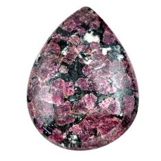 Natural 31.30cts eudialyte pink cabochon 34x24 mm pear loose gemstone s23613