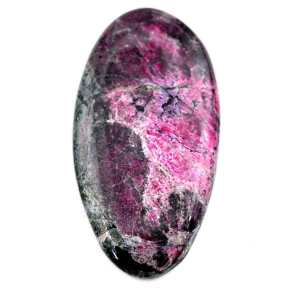 Natural 42.40cts eudialyte pink cabochon 43x22 mm oval loose gemstone s23620