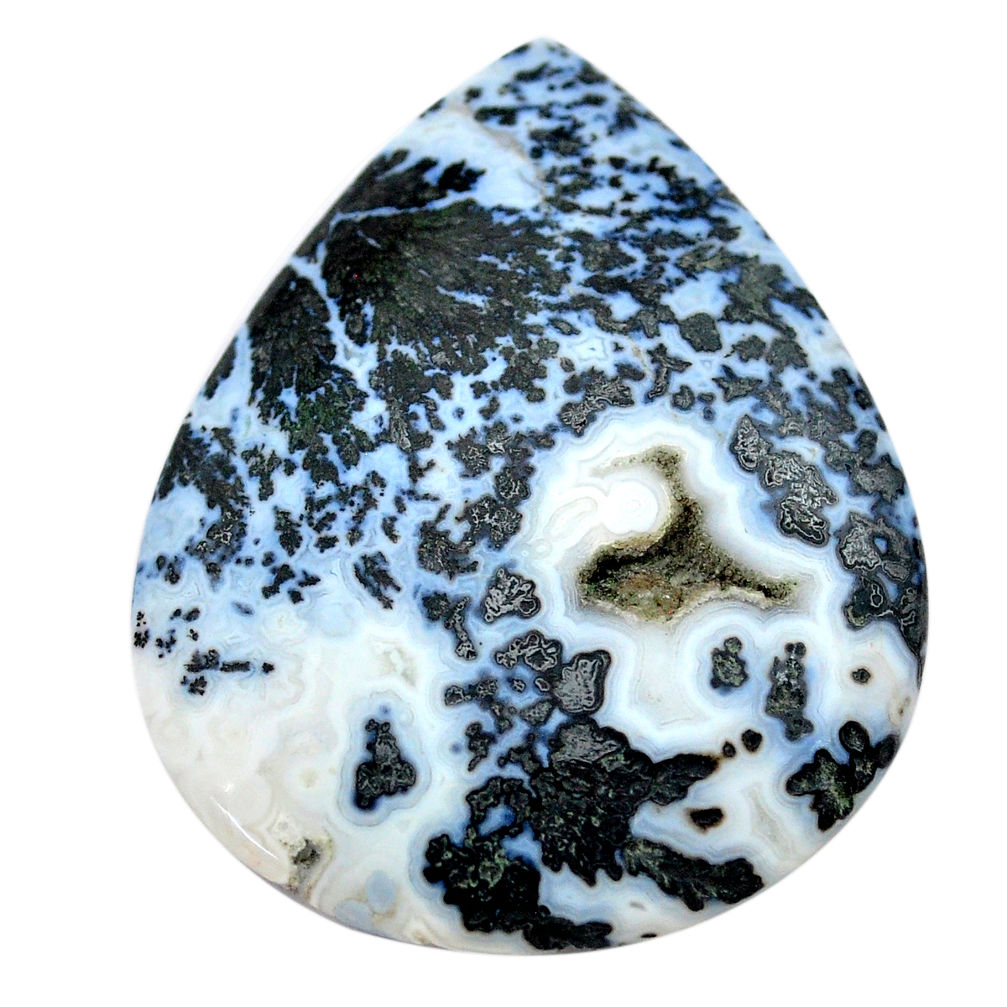 Natural 59.90cts feather medicine bow agate 43.5x34 mm loose gemstone s24055