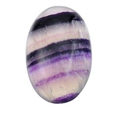 Natural 32.10cts fluorite multi color cabochon 29x18 mm loose gemstone s29913