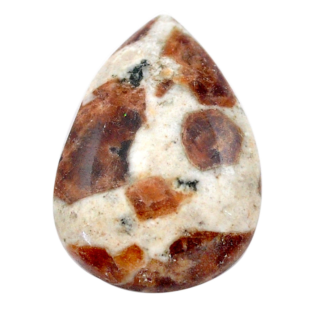Natural 18.10cts garnet in limestone spessartine 25x17 mm loose gemstone s23463