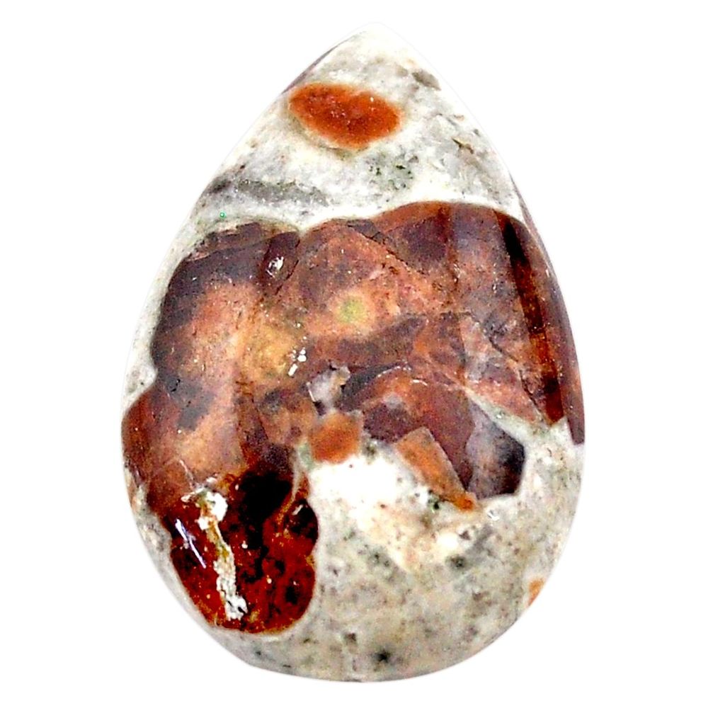 Natural 22.40cts garnet in limestone spessartine 25x17 mm loose gemstone s23467