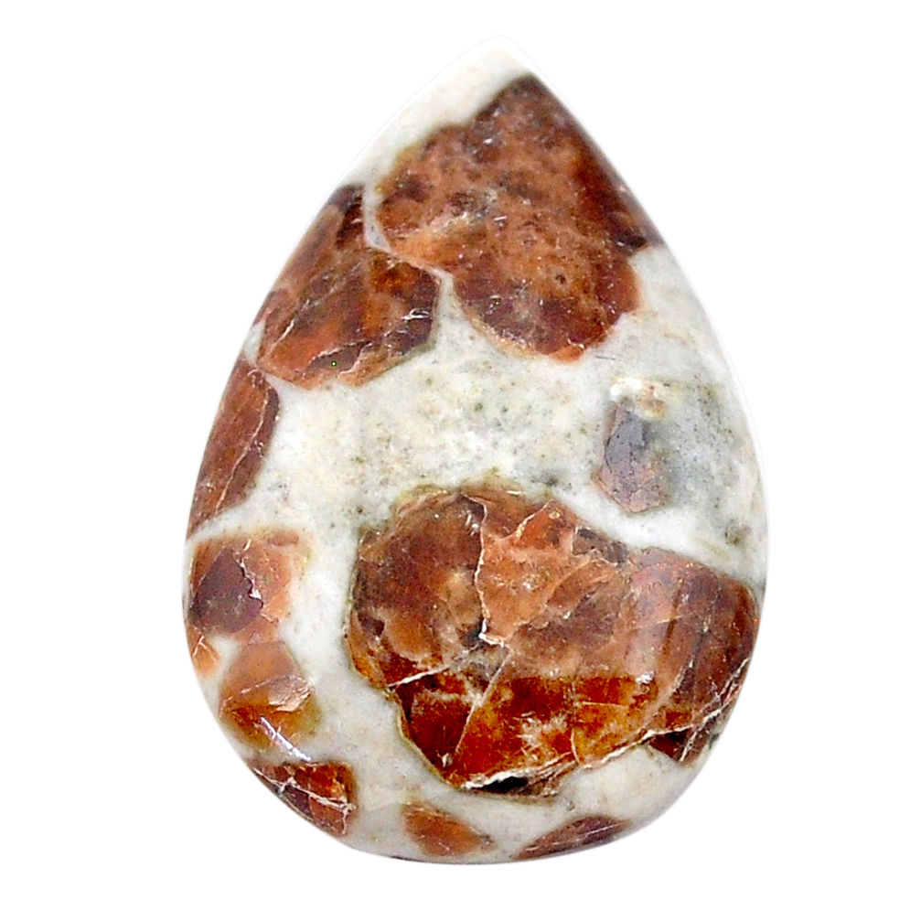 Natural 21.35cts garnet in limestone spessartine 26x17 mm loose gemstone s23461