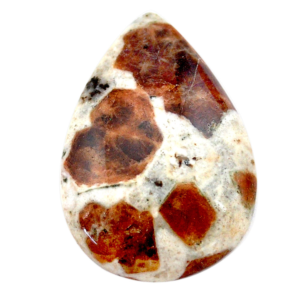 Natural 27.05cts garnet in limestone spessartine 30x20 mm loose gemstone s23470