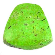 Natural 11.90cts gaspeite green cabochon 16x15 mm fancy loose gemstone s19660