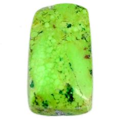 Natural 9.10cts gaspeite green cabochon 16x9 mm baguette loose gemstone s19655
