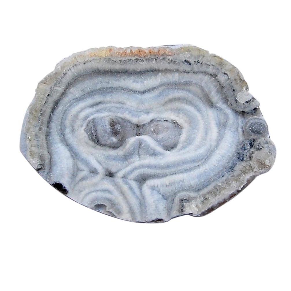 Natural 63.10cts geode druzy brown rough 50x36 mm fancy loose gemstone s30040