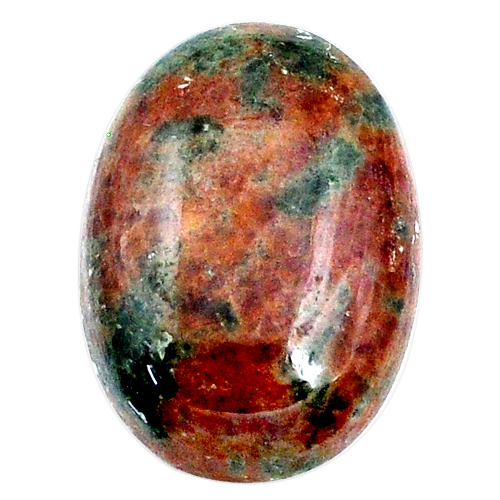 Natural 31.85cts grass garnet green cabochon 26x18 mm oval loose gemstone s21026