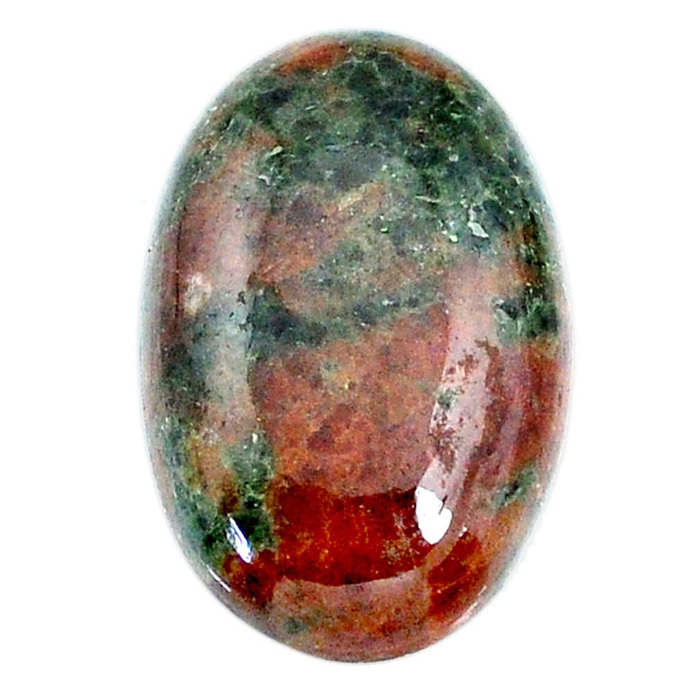 Natural 28.80cts grass garnet green cabochon 27x17 mm oval loose gemstone s21035