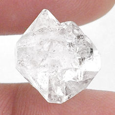 Natural 10.25cts herkimer diamond white rough 13.5x13 mm loose gemstone s28069