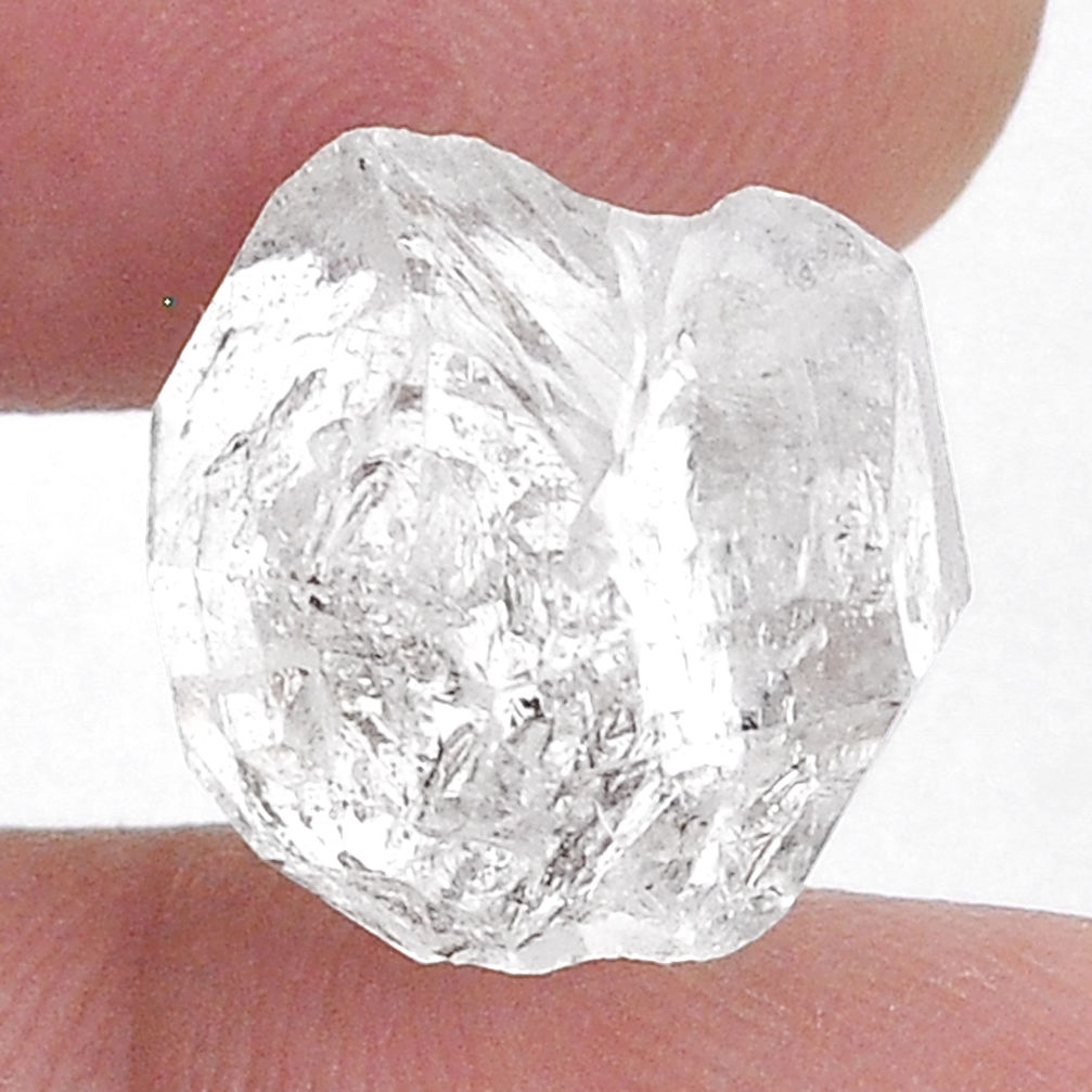 Natural 12.70cts herkimer diamond white rough 13x13 mm loose gemstone s28077
