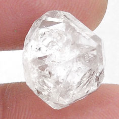 Natural 10.15cts herkimer diamond white rough 14x12.5 mm loose gemstone s28066