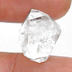 Natural 11.30cts herkimer diamond white rough 17x12 mm loose gemstone s28653