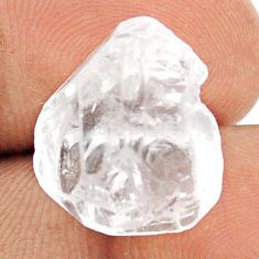 Natural 14.45cts herkimer diamond white rough 17x15 mm loose gemstone s25444