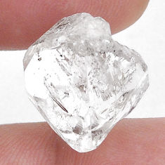 Natural 15.15cts herkimer diamond white rough 17x17 mm loose gemstone s28068