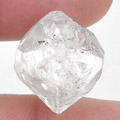 Natural 17.15cts herkimer diamond white rough 18x16 mm loose gemstone s28079
