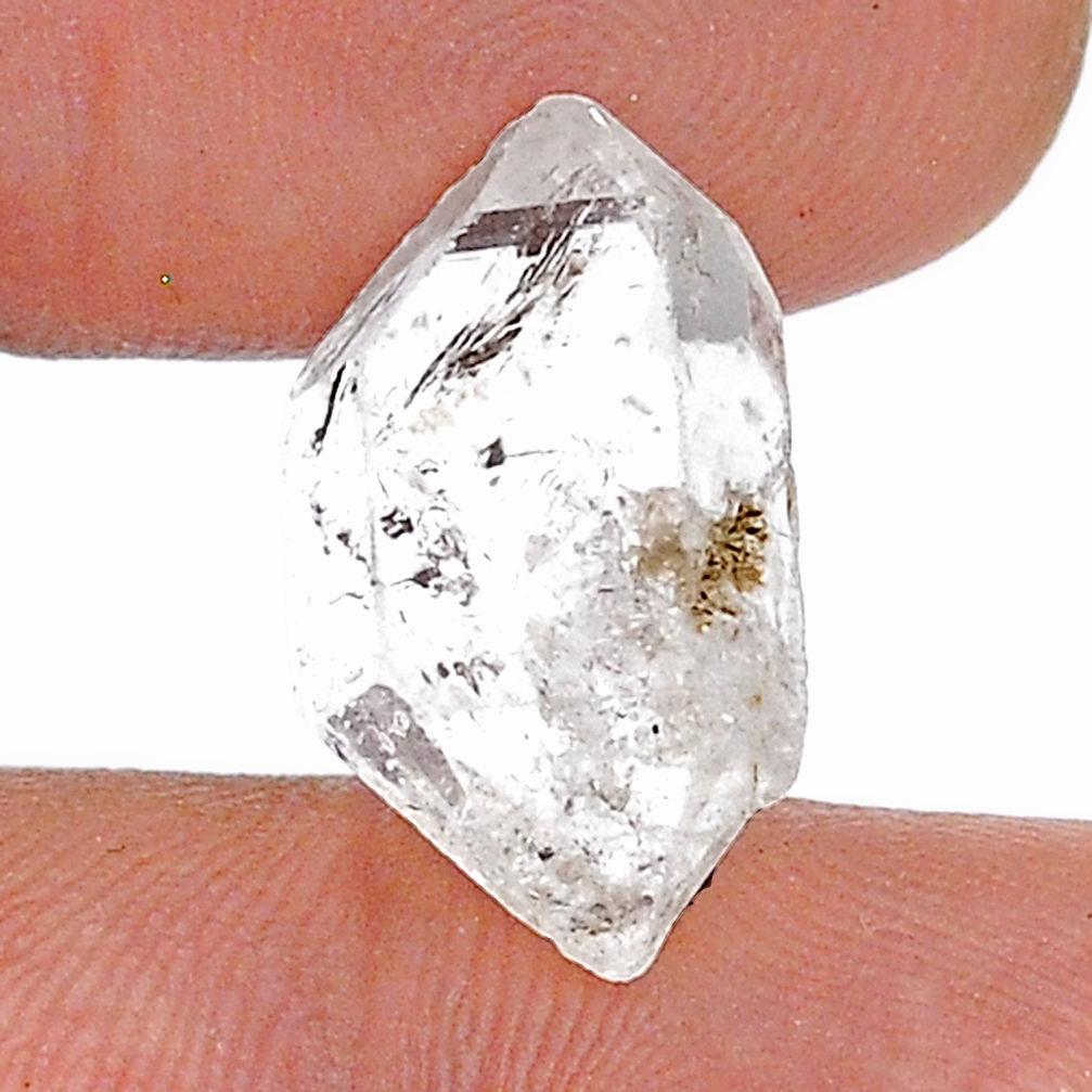 Natural 10.15cts herkimer diamond white rough 19x10 mm loose gemstone s28651