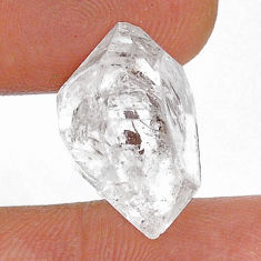 Natural 13.40cts herkimer diamond white rough 19x13 mm loose gemstone s28645